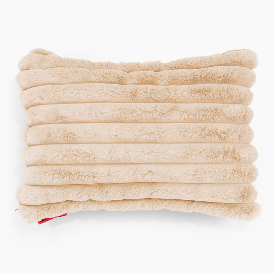 Dekokissen / Sofa Kissenbezug 35 x 50cm - Ultra Plüsch Cord Pfirsich 01