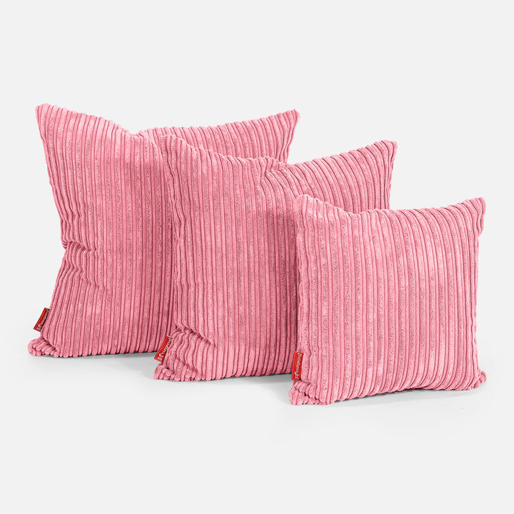 Kissen 47 x 47cm - Cord Koralle 02