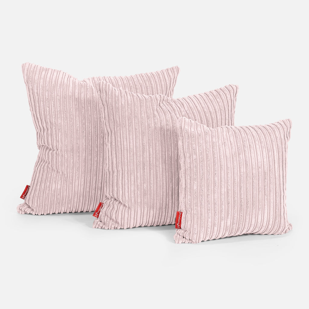 Kissen 47 x 47cm - Cord Rosa 02