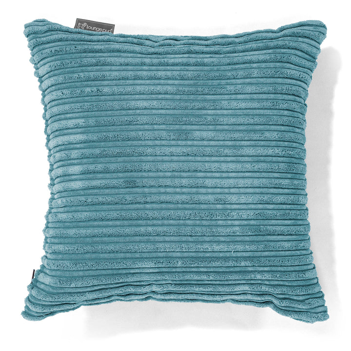 Lounge Pug Kissen 47 x 47cm Cord Türkis Zierkissen Sofakissen Dekokissen– Big Bertha Original DE