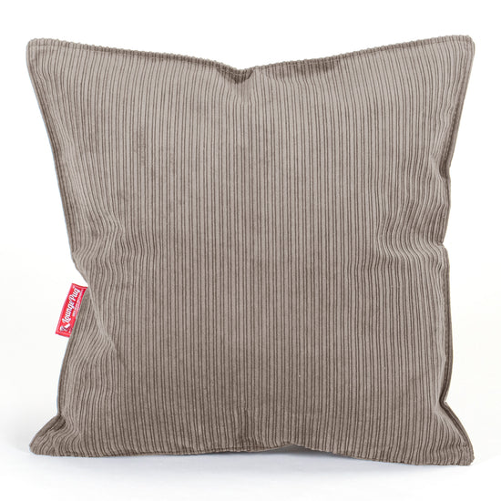 Kissen 47 x 47cm - Nadelstreifencord Nerzfarben 01