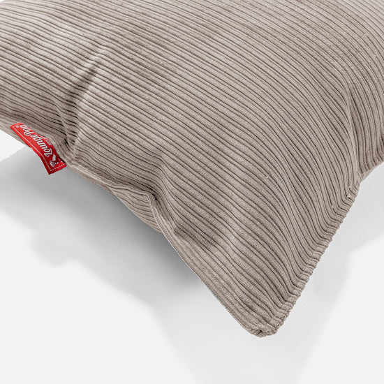 Kissen 47 x 47cm - Nadelstreifencord Nerzfarben 02