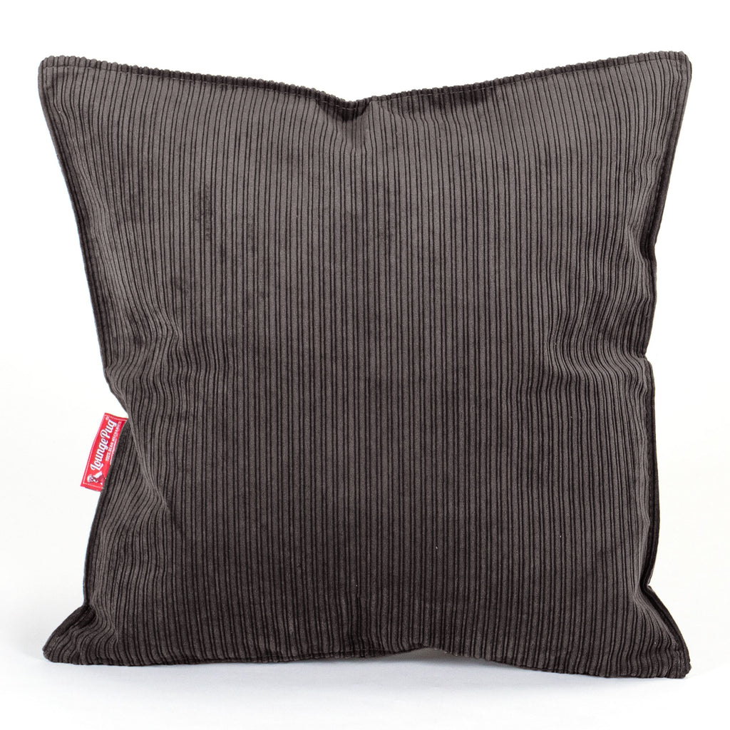 Kissen 47 x 47cm - Nadelstreifencord Schiefergrau 01