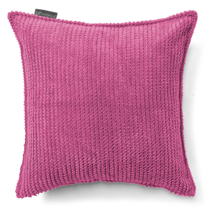 Lounge Pug Kissen 47 x 47cm Waffle Cord Pink Zierkissen Sofakissen Dekokissen– Big Bertha Original DE