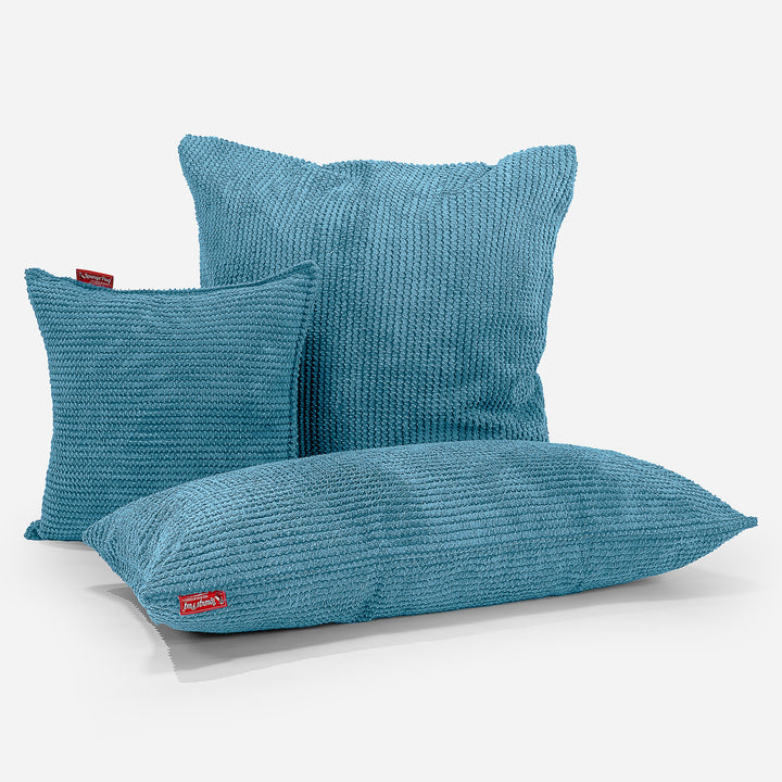 Kissen 47 x 47cm - Pom-Pom Türkis 04