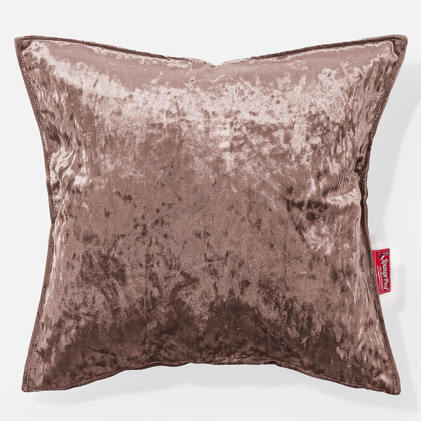 Extra Große Kissen 70 x 70cm - Retro-Samt Trüffel 01