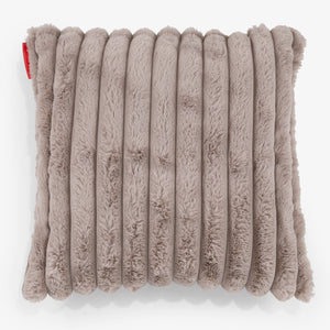 Dekokissen / Sofa Kissenbezug 47 x 47cm - Ultra Plüsch Cord Nerzfarben