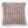 Dekokissen / Sofa Kissenbezug 47 x 47cm - Ultra Plüsch Cord Nerzfarben 01