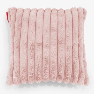Dekokissen / Sofa Kissenbezug 47 x 47cm - Ultra Plüsch Cord Pastellrosa