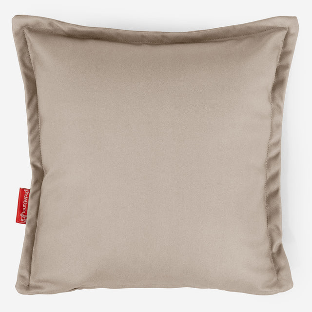 Dekokissen / Sofa Kissenbezug 47 x 47cm - Veganes Leder Elfenbein 01