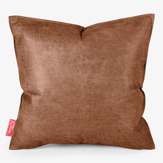 Kissen 47 x 47cm - Vintage Leder Karamell 01
