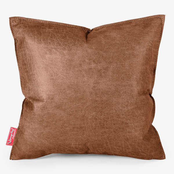 Kissen 47 x 47cm - Vintage Leder Karamell 01