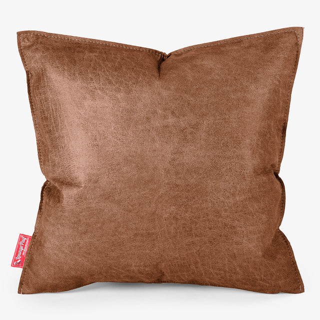 Kissen 47 x 47cm - Vintage Leder Karamell 01