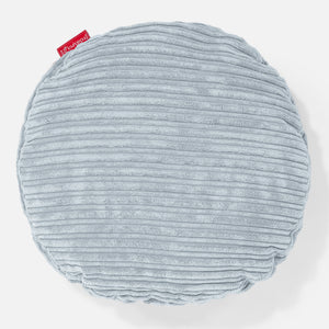 Dekokissen / Sofa Kissenbezug Rund 50cm - Cord Baby Blau