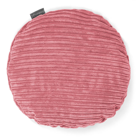 Kissen Rund 50cm - Cord Koralle 01