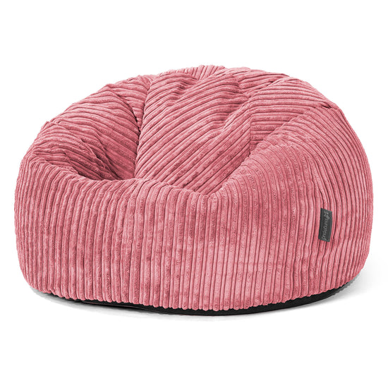 Klassischer Sitzsack Sessel - Cord Koralle 01