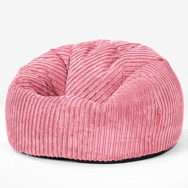 Klassischer Sitzsack Sessel - Cord Koralle 01