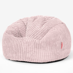 Klassischer Sitzsack Sessel - Cord Rosa