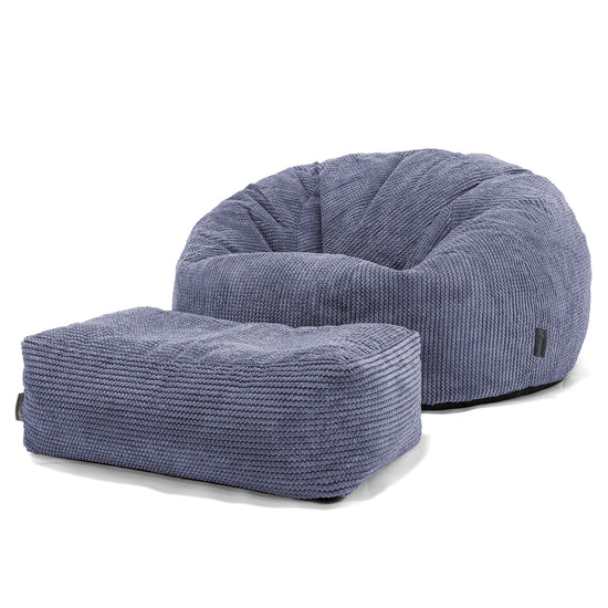 Kinder Sitzsack Sofa 6-14 Jahre - Pom-Pom Lila 03