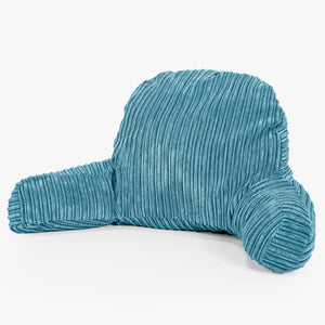Lesekissen mit Rückenstütze - Cord Türkis