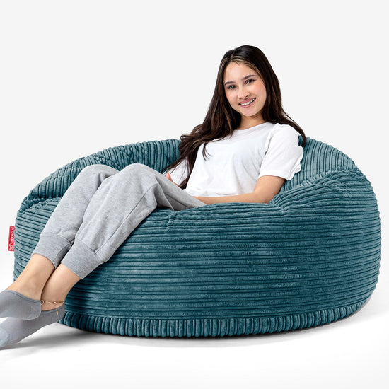 Mammoth Sofa Sitzsack XXL - Cord Blaugrün 04