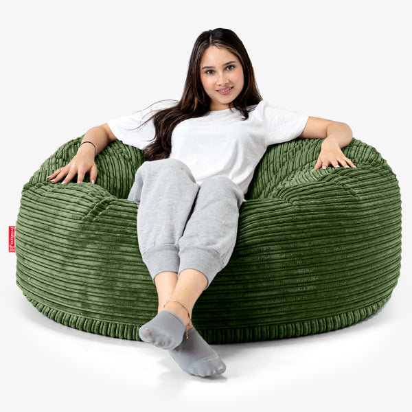 Mammoth Sofa Sitzsack XXL - Cord Nadelwaldgrün 01