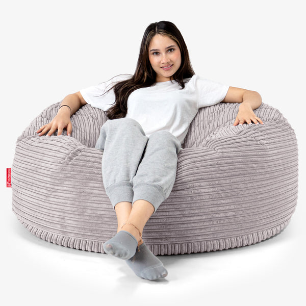 Mammoth Sofa Sitzsack XXL - Cord Silber 01