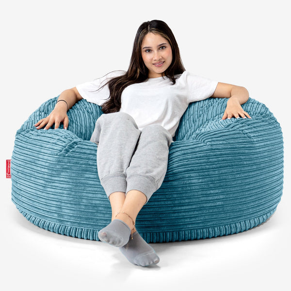 Mammoth Sofa Sitzsack XXL - Cord Türkis 01