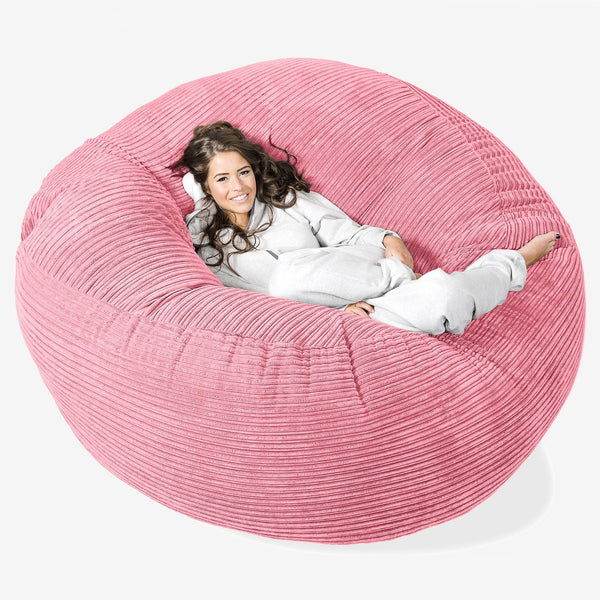 Mega-Mammoth Sofa Sitzsack XXL - Cord Koralle 01