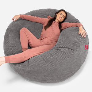 Mega-Mammoth Sofa Sitzsack XXL - Pom-Pom Anthrazit
