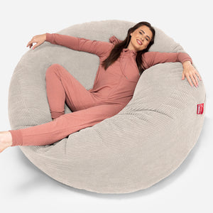 Mega-Mammoth Sofa Sitzsack XXL - Pom-Pom Creme