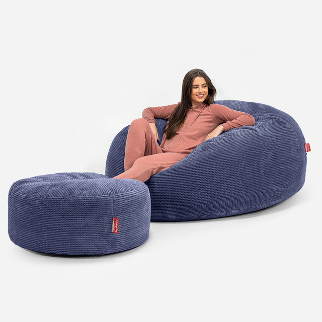 Mega-Mammoth Sofa Sitzsack XXL - Pom-Pom Lila 02