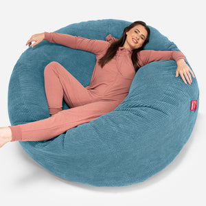Mega-Mammoth Sofa Sitzsack XXL - Pom-Pom Türkis