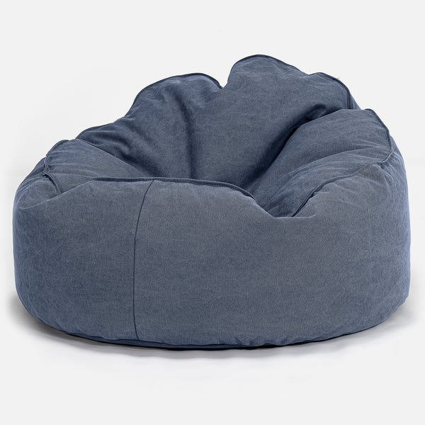 Archi Sitzsack - Stonewashed-stoff Marineblau 01