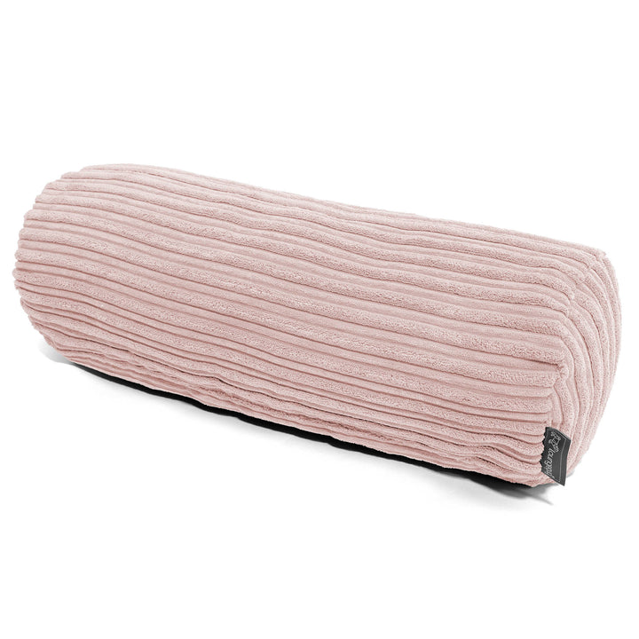 Lounge Pug Nackenrolle Kissen 20 x 55cm Cord Rosa Zierkissen Sofakissen Dekokissen– Big Bertha Original DE