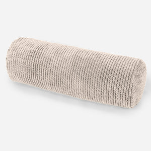 Nackenrolle Dekokissen / Sofa Kissenbezug 20 x 55cm - Pom-Pom Creme
