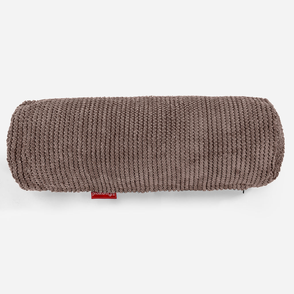 GURU SHOP Patchwork Nackenrolle 50cm Gelb - Brokat Sofakissen Baumwollfüllung