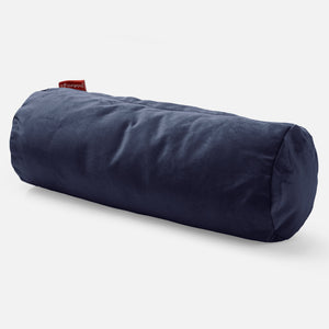 Nackenrolle Dekokissen / Sofa Kissenbezug 20 x 55cm - Samt Marineblau