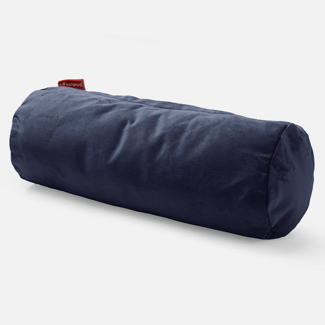 Nackenrolle Dekokissen / Sofakissen 20 x 55cm - Samt Marineblau 01