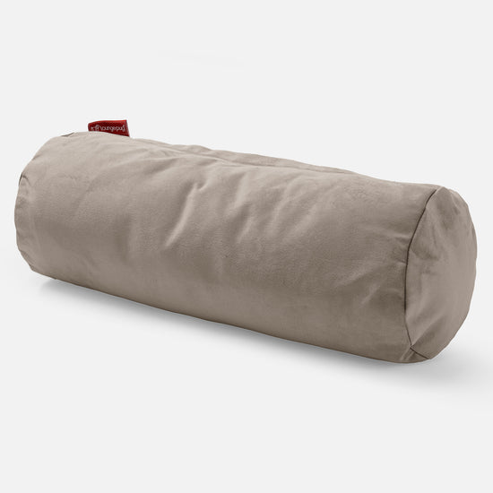 Nackenrolle Dekokissen / Sofakissen 20 x 55cm - Samt Nerzfarben 01