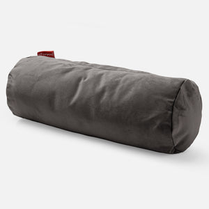 Nackenrolle Dekokissen / Sofa Kissenbezug 20 x 55cm - Samt Schiefergrau