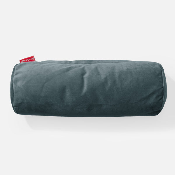 Nackenrolle Dekokissen / Sofakissen 20 x 55cm - Samt Türkis 01