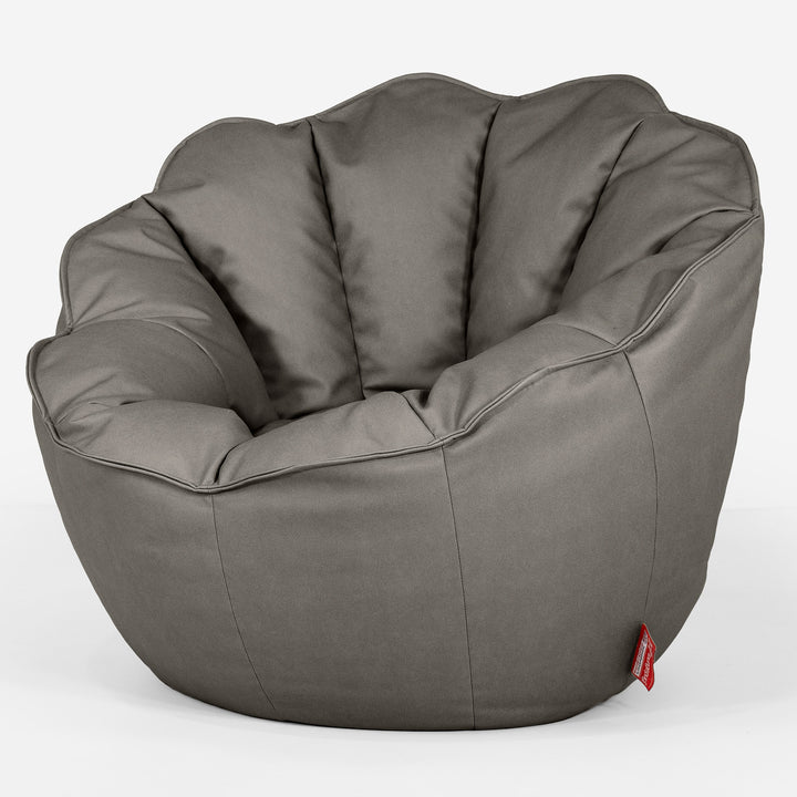 Natalia Sacco Sitzsack Stuhl - Veganes Leder Grau 02