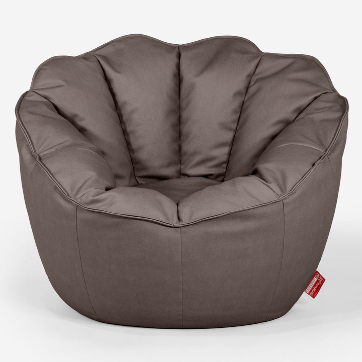 Natalia Sacco Sitzsack Stuhl - Veganes Leder Schoko 01