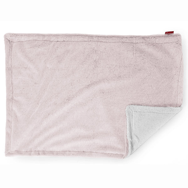 Sherpa-Decke - Kaninchen Kunstfell Pastellrosa Fabric Close-up Image