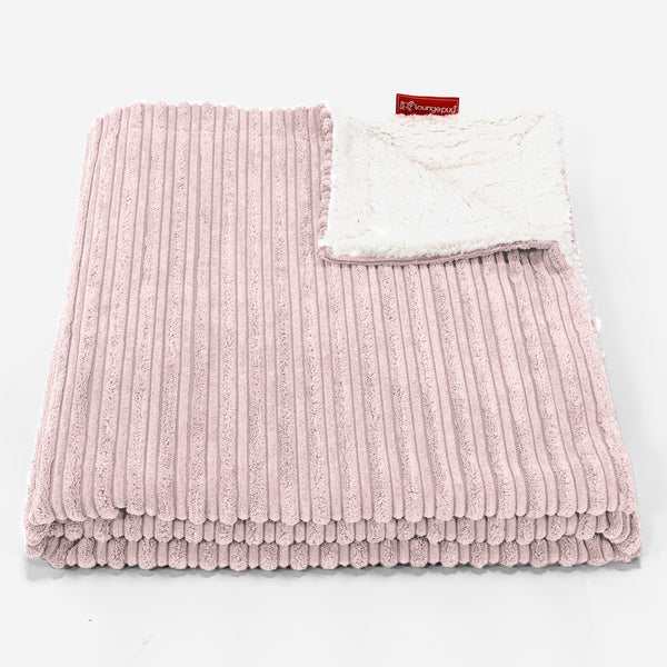 Sherpa-Decke - Cord Rosa 01