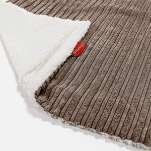 Sherpa-Decke - Cord Mocca