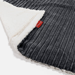Sherpa-Decke - Cord Schwarz