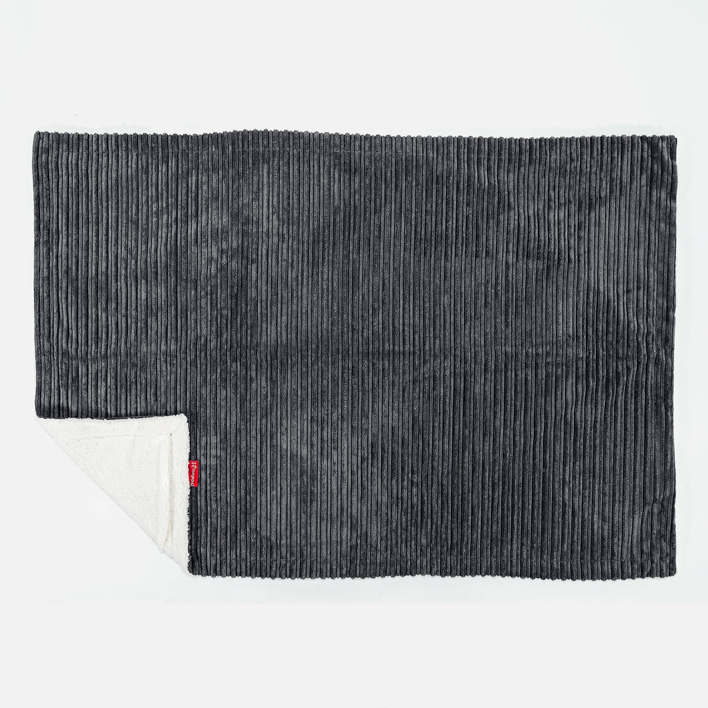 Sherpa-Decke - Cord Schwarz 03