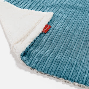 Sherpa-Decke - Cord Türkis